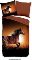 Pure Dekbedovertrek Freedom - 140x200/220 - Bruin paard