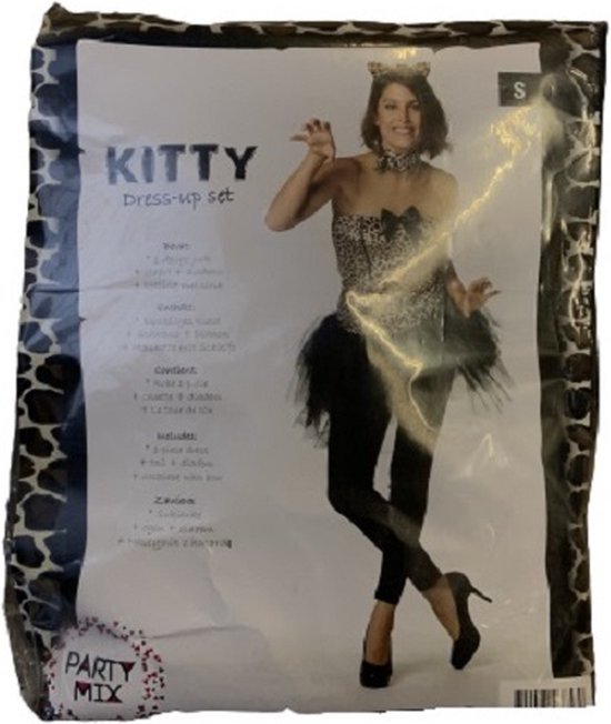 Kitty Carnaval Kostuum - S