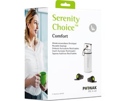 Phonak | Serenity Choice | Comfort | Gehoorbescherming | oordopjes | SNR 9 dB | Groen filter | comfort oordop