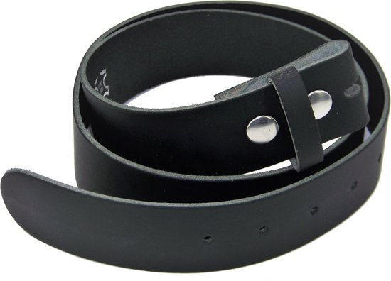 Ceinture de change en cuir sans boucle noire tour de taille 90 cm. -  longueur totale... | bol.com