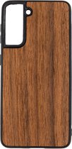 Samsung S21 Noten Houten GSM / Telefoon Hoesje - Shockproof TPU Case