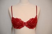 Selmark Lingerie Amanay BH - voorgevormd - A-E cup - rood - maat C 80