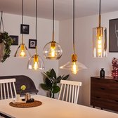 Belanian.nl -  Modern, vintage Hanglamp,Top hanglamp messing, zwart, 5-lichtbronnen, retro Hanglamp,Industrieel Hanglamp,Scandinavisch Hanglamp, Boho-stijl  E27 fitting  Hanglamp,