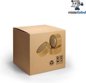 Verpakkingstape - Dozensluittape - Transparant - PP Acryl - 50mmx66m - 6 rollen per pak - Voordeelpak