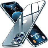 iPhone 12 Pro Max Hoesje Transparant - Siliconen Back Cover  Apple iPhone 12 Pro Max - Doorzichtig