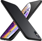 Siliconen Telefoonhoesje - Geschikt voor iPhone XS Max - Hoesje - Back Cover - Zwart