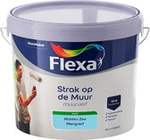 Flexa Strak op de Muur Muurverf - Mat - Mengkleur - Midden Zee - 10 liter