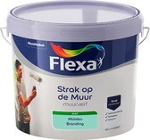 Flexa Strak op de Muur Muurverf - Mat - Mengkleur - Midden Branding - 10 liter