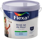 Flexa Strak op de Muur Muurverf - Mat - Mengkleur - Midden Oceaan - 10 liter