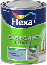 Flexa Easycare Muurverf - Keuken - Mat - Mengkleur - Midden Oceaan - 1 liter