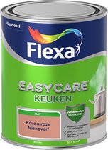 Flexa Easycare Muurverf - Keuken - Mat - Mengkleur - Koraalroze - 1 liter