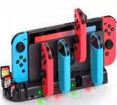 Nintendo Switch Charger - Oplader Controller / Joy-Con - Accessoires - Docking Station - Oplaadstation - Kaarthouder - Joycon Multi Oplader