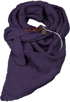LOT83 | Gebreide Knitten Royale omslagdoek | wintersjaal Lot, Violet