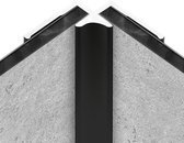 Schulte achterwand - profiel binnenhoek zwart - lengte 210cm - D1901321-68