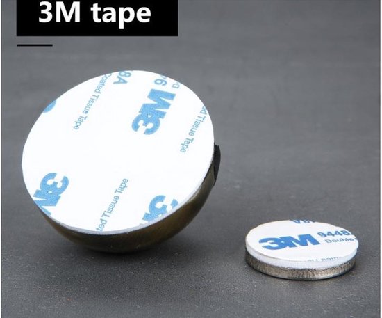 Benson Magnetische deurstopper - geborsteld RVS - Ø 45 x 26 mm - inclusief bevestiging