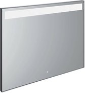 Thebalux Bigline B&W Spiegel met LED verlichting 100x3,6x75 cm Zwart