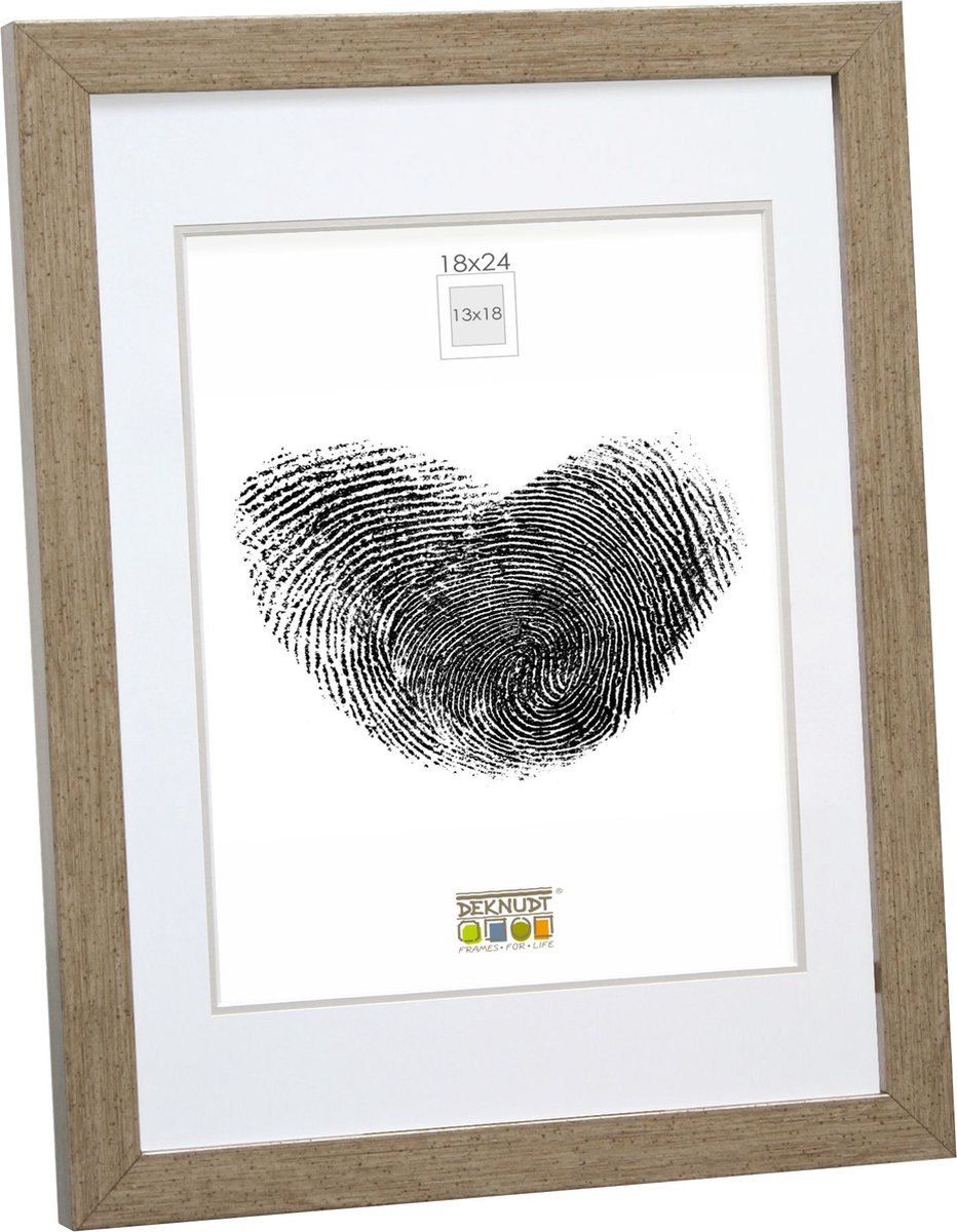 Deknudt Frames fotolijst S43AD2 P1 - brons - passe-partout - 13x18 cm