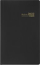 Brepols Agenda 2022 - Breform - Gelijnd - Seta PVC soepel omslag - 10 x 16,5 cm - Zwart