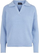 pieces PCDESSI LS KNIT D2D Dames Kentucky Blue - maat M