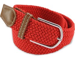 Geweven Riem Elastische Riem Gevlochten Riem Rekbare Riem - Rood