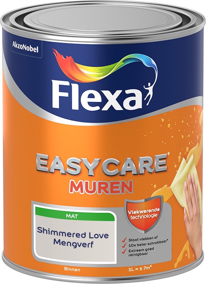 Flexa Easycare Muurverf - Mat - Mengkleur - Shimmered Love - 1 liter
