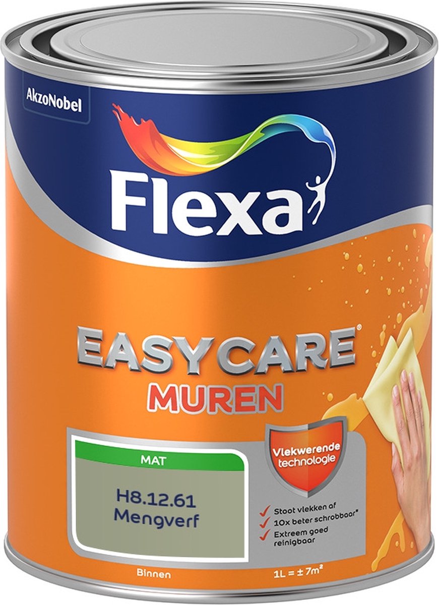 Flexa Easycare Muurverf - Mat - Mengkleur - H8.12.61 - 1 liter
