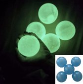 Sticky Balls original - set van 5 stuks - Sticky Wall Balls - Glow in the Dark - TikTok Trend 2020-2021 - Globbles - Stress Verminderend - Klevende Plafond Bal