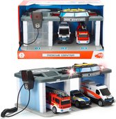 Dickie Toys Resque Center met Licht en Geluid + 3 Voertuigen