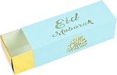 Ramadan - Suikerfeest - Eid Mubarak - Doosjes - Versiering - Decoratie - 10 stuks - Blauw