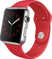 Rubberen sport bandje voor de Geschikt voor Apple Watch 38mm - 40mm S/M - Rood 1|2|3|4|5|6|7