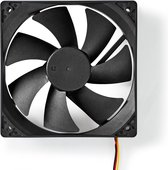 Nedis DCFAN12025BK Computerventilatordc 120 Mm 3-pin Stil