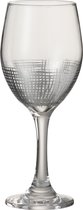 Drinkglas | glas | zilver - transparant | 8.5x8.5x (h)20.8 cm