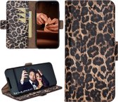 Bouletta - Samsung Galaxy S10 Plus hoes - Leer BookCase Leopard