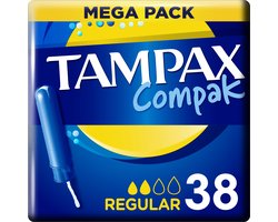 Tampax Tampons Compak Normal Applicator - 38 stuks