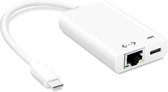 USB C naar Ethernet-adapter - USB Type C naar Gigabit Ethernet-adapter - met PD 3.0 Type C-Oplaadpoort - van toepassing op MacBook Pro 2020/2019/2018, iPad Pro 2018 DellXPS en meer