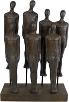 - - sculptuur | group | bruin | polystone | 30x12x43,5 cm - bruin - 30x12x43