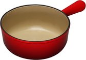 Le Creuset Gietijzeren ronde steelpan zonder deksel Kersenrood 20cm 1,9l