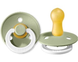 Omslag van Bibs fopspeen - maat 2 6-18 maanden - 1 stuk - sage glow in the dark