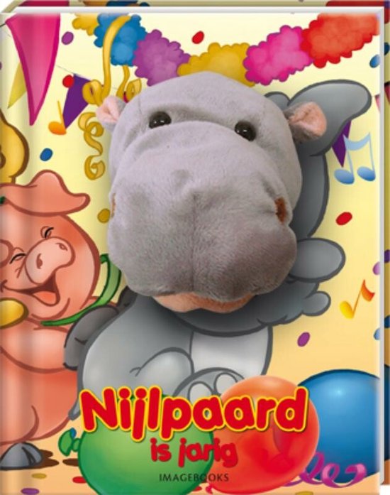 Nijlpaard is jarig (handpopboek)