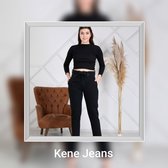 Dames jeans hoge taille zwart maat 36