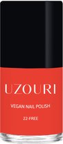 Uzouri - Nagellak - Vegan - 22-FREE - Red Orange - 12 ml