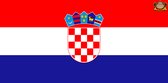 Partychimp Vlag Kroatië - 90x150 Cm - Polyester - Rood/Wit/Blauw