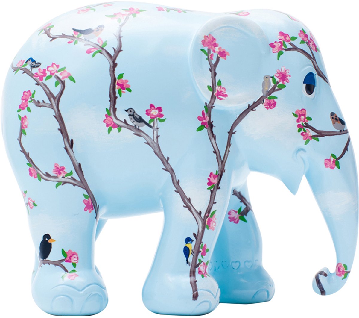 Elephant Parade - Blossom & Birds - Handgemaakt Olifanten Beeldje - 20cm
