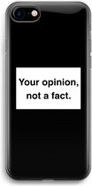 Case Company® - iPhone SE 2020 hoesje - Your opinion - Soft Case / Cover - Bescherming aan alle Kanten - Zijkanten Transparant - Bescherming Over de Schermrand - Back Cover