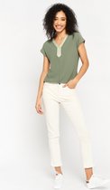 LOLALIZA T-shirt - Khaki - Maat XS