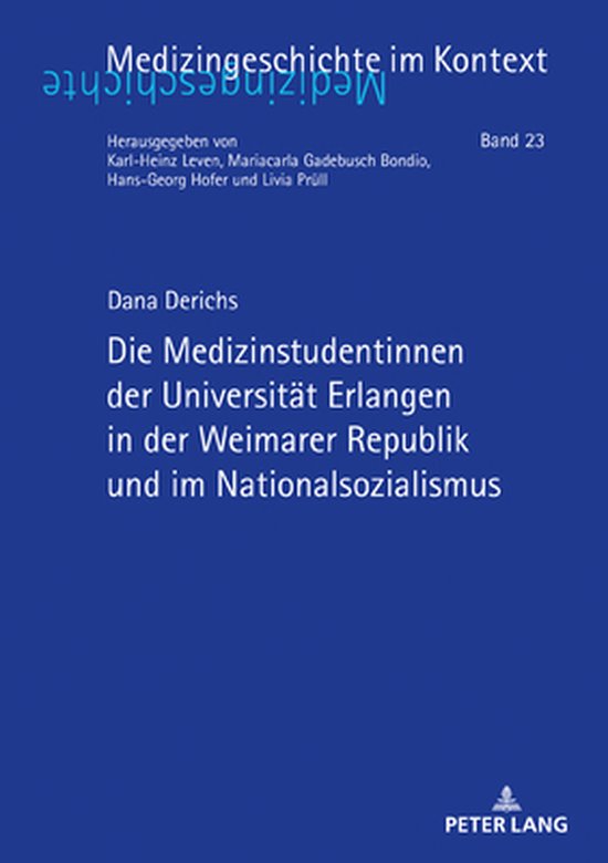 Medizingeschichte Im Kontext-Die Medizinstudentinnen Der Uni ... - cover