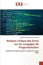 Analyse critique des livres sur les Langages de Programmation
