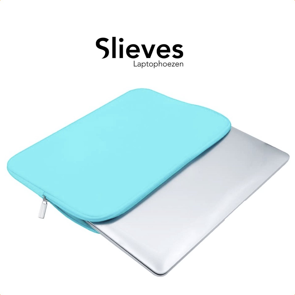Slieves - Laptophoes - 14 inch - Laptop Sleeve - Schok Resistent - Neoprene - (Spat) Waterdicht - Blauw