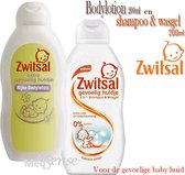 Zwitsal set voor de gevoelige huid -  shampoo&wasgel 200ml en Bodylotion 200ml
