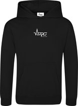 FitProWear Kids Polyester Hoodie Zwart - Maat XS / 3-4 jaar -  Trui kinderen - Jongens/Meisjes - Hoodie kinderen - Sweater kinderen - Kleding kinderen - Hoodie Kids - Trui kids - S